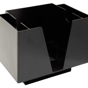 Barcaddy vierkant met ruimte voor rietjes en roerstaafjes