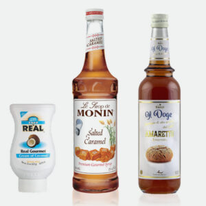 Siroop, fruitpuree & kokosroom