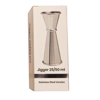 Nordicbar Jigger V-Vorm 25/50 ml Staal