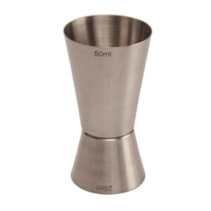 Jigger 25/50 ml Geborsteld Staal