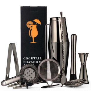 Zwarte Boston Shaker Set - 11-delig