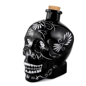 Tiki Schedel Decanteerfles Zwart 70 cl