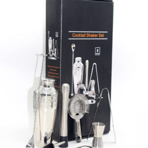 Stalen Cocktail Shaker Barset – 8-delig