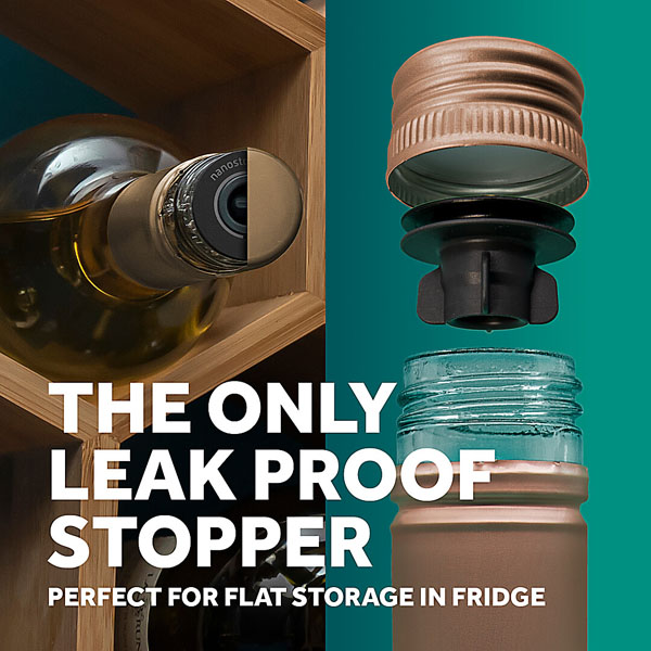 Airtender Vacuüm Wijnpomp + 3 Nano Stoppers - Afbeelding 3